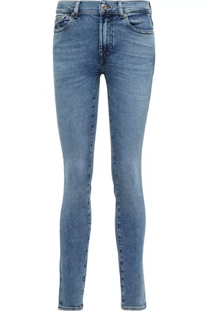 7 for all Mankind Mid-Rise Skinny Jeans Roxanne