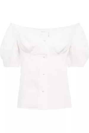 Chloé Damen Oberbekleidung - Off-Shoulder-Top aus Leinen