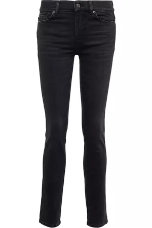 7 for all Mankind Mid-Rise Skinny Jeans Roxanne