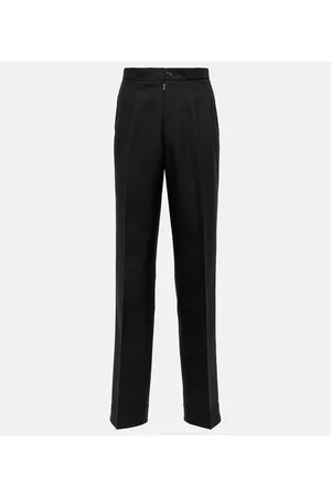 Maison Margiela High-Rise-Hose aus Wolle
