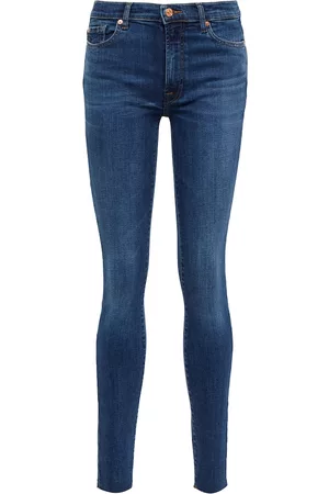 7 for all Mankind High-Rise Skinny Jeans Slim Illusion