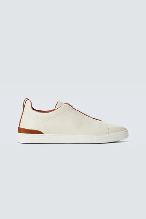 Ermenegildo Zegna Sneakers Triple Stitch aus Leder
