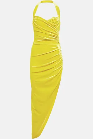 Norma Kamali Midikleid Cayla aus Samt