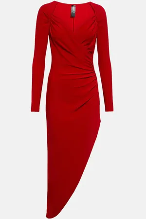 Norma Kamali Asymmetrisches Midikleid