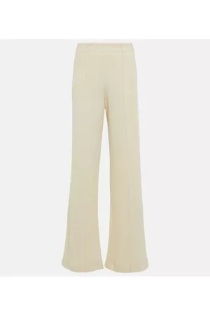 Chloé Damen Weite Hosen - High-Rise-Hose aus Schurwolle