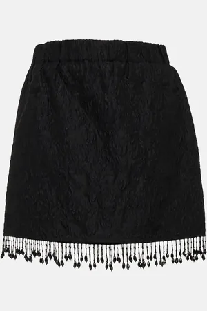 Ganni High-Rise Minirock aus Organza