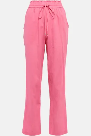 Bananhot Gerade Hose aus Leinen