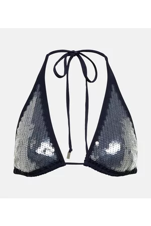 Jean Paul Gaultier Damen Bikinis - Bikini-Oberteil mit Pailletten