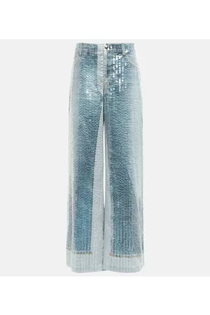 Jean Paul Gaultier High-Rise-Hose mit Pailletten