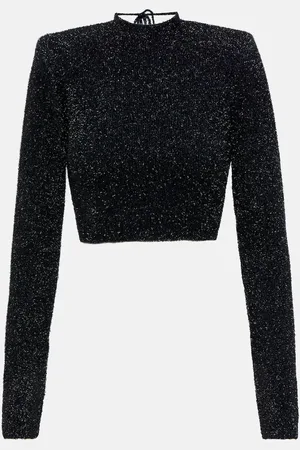 ROTATE Cropped-Top aus Strick
