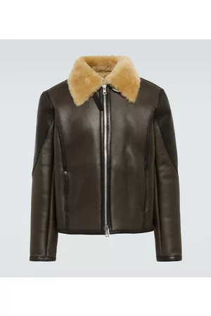 OUR LEGACY Lederjacke mit Shearling
