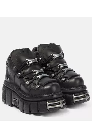 Vetements X New Rock Plateau-Sneakers aus Leder