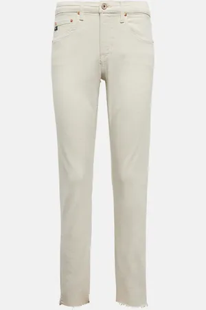 AG Jeans Mid-Rise Slim Jeans Girlfriend