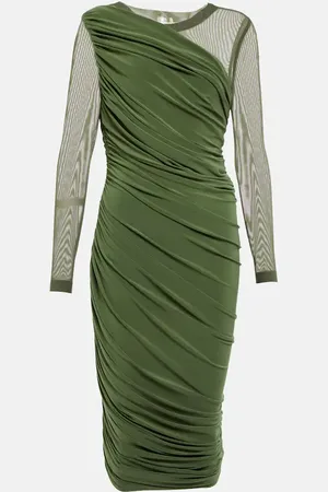 Norma Kamali Midikleid Diana aus Jersey