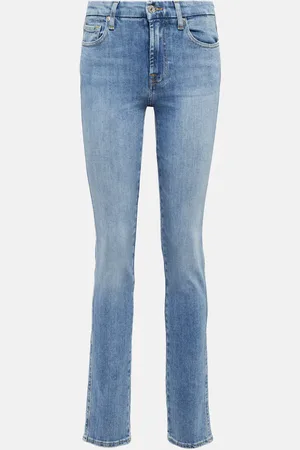 7 for all Mankind Mid-Rise Slim Jeans Kimmie