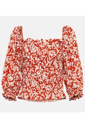 Ralph Lauren Bedrucktes Top aus Crêpe