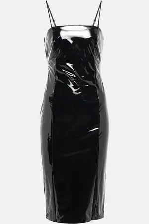Wolford Minikleid mit Lederimitat