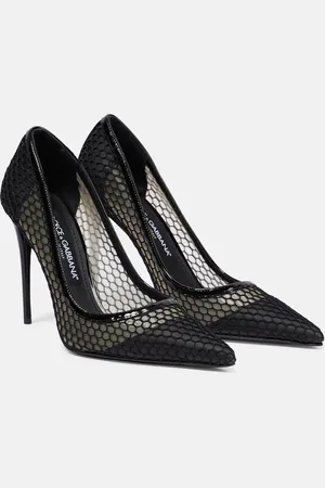 Dolce & Gabbana Pumps aus Leder mit Mesh