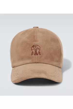 Brunello Cucinelli Baseballcap aus Veloursleder