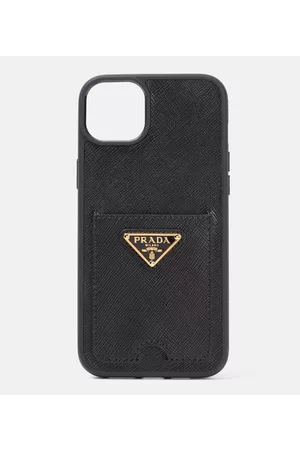 Prada Damen Handy - Hülle für iPhone 14 Max aus Leder