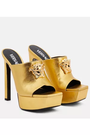 VERSACE Pantoletten Medusa aus Leder