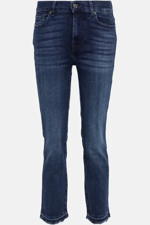 7 for all Mankind High-Rise Jeans The Straight Crop