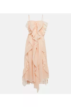 Chloé Midikleid aus Ramie