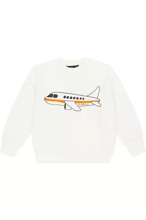Mini Rodini Jungen Sweatshirts - Sweatshirt Airplane aus Baumwoll-Jersey