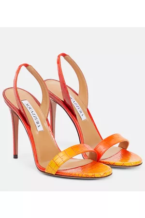 Aquazzura Sandalen So Nude 105 aus Leder