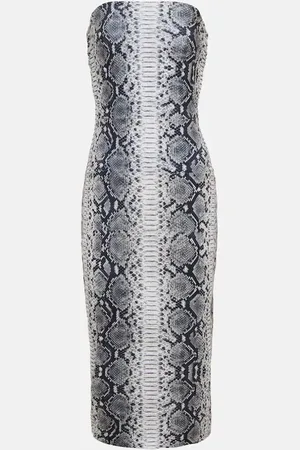 Norma Kamali Bedrucktes Midikleid aus Jersey