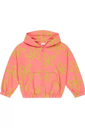 Jelly Mallow Bedruckte Kapuzenjacke aus Baumwolle