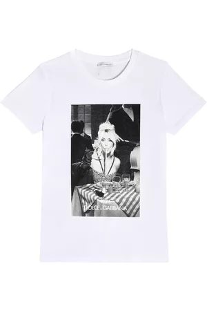 Dolce & Gabbana Mädchen Shirts - T-Shirt âCiao, Kimâ aus Baumwolle