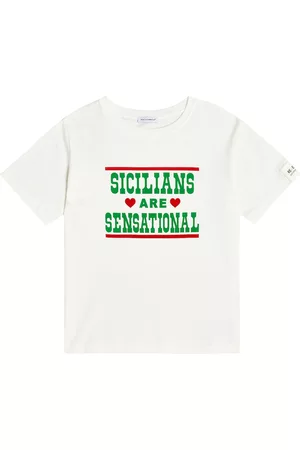 Dolce & Gabbana Jungen Shirts - Bedrucktes T-Shirt aus Baumwolle