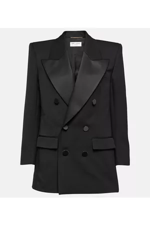 Saint Laurent Smokingjacke aus Wolle