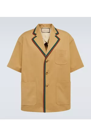 Gucci Herren Freizeit Hemden - Hemd aus Baumwoll-Twill