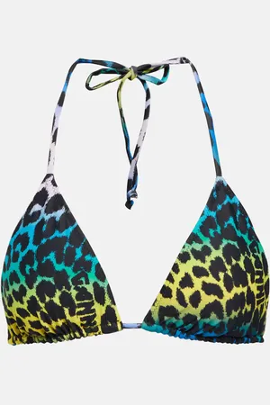 Ganni Bedrucktes Bikini-Oberteil