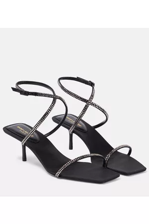 Saint Laurent Damen Sandalen mit hohem Absatz - Verzierte Sandalen Nuit