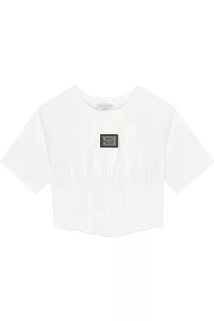 Dolce & Gabbana Mädchen Shirts - T-Shirt aus Baumwoll-Jersey