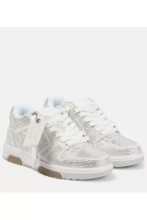 OFF-WHITE Damen Flache Sneakers - Sneakers Out Of Office aus Leder
