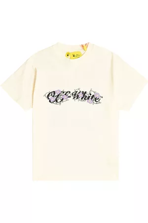 OFF-WHITE Mädchen Shirts - Bedrucktes T-Shirt aus Baumwolle