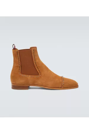 Christian Louboutin Herren Chelsea Boots - Ankle Boots Chelsea Cloo aus Veloursleder