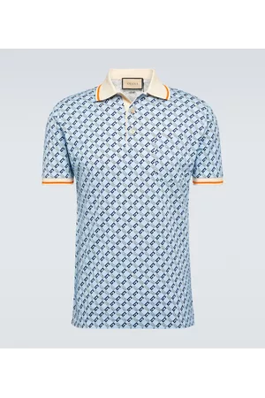 Gucci Herren Poloshirts - Polohemd Geometric G aus Piqué