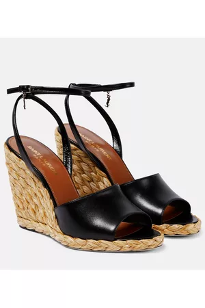 Saint Laurent Damen Keilabsätze - Espadrille-Wedges Paloma 95 aus Leder