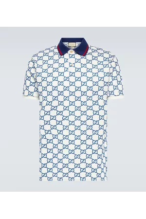 Gucci Herren Poloshirts - Polohemd GG aus einem Baumwollgemisch
