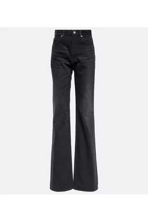 Saint Laurent Damen Straight Jeans - High-Rise Flared Jeans 70’s