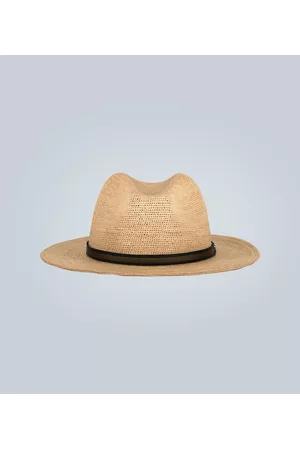 Borsalino Herren Hüte - Panamahut aus Stroh mit Band