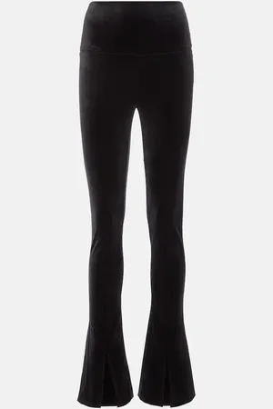 Norma Kamali Leggings Spat aus Samt