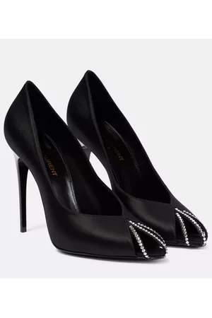 Saint Laurent Damen Pumps - Verzierte Pumps Alix aus Satin