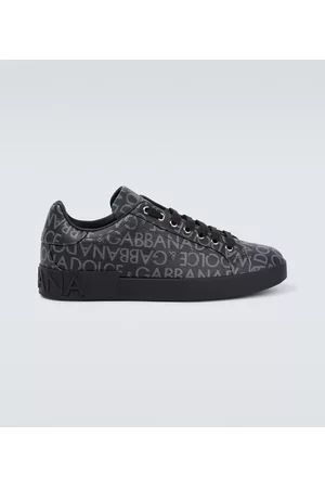 Dolce & Gabbana Herren Flache Sneakers - Sneakers Portofino aus Leder