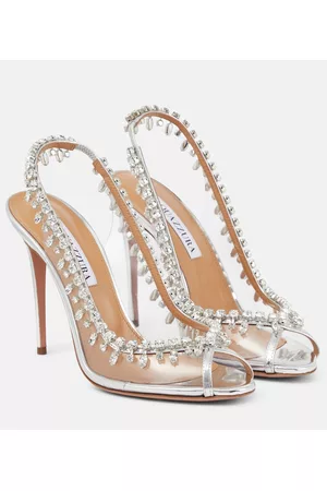 Aquazzura Damen Sandalen mit hohem Absatz - Slingback-Sandalen Temptation 105